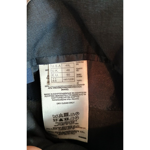 Brooks Brothers Blazer Men 48L Blue Gray Explorer Fitzgerald Career Sport Coat - Picture 6 of 12